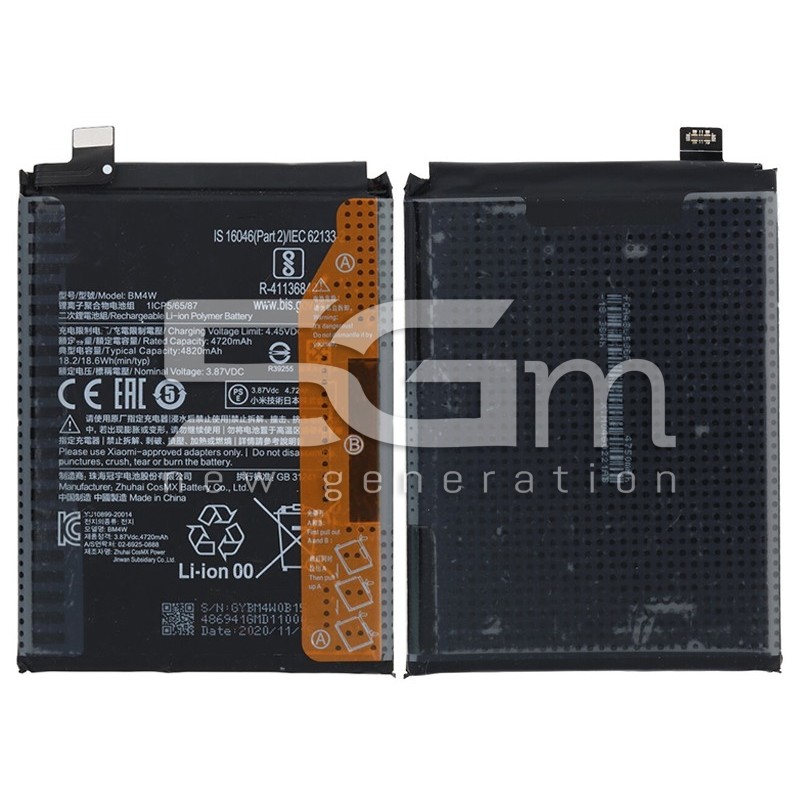 Bateria BM4W 4820 mAh XIAOMI MI 10T LITE 5G No Logo