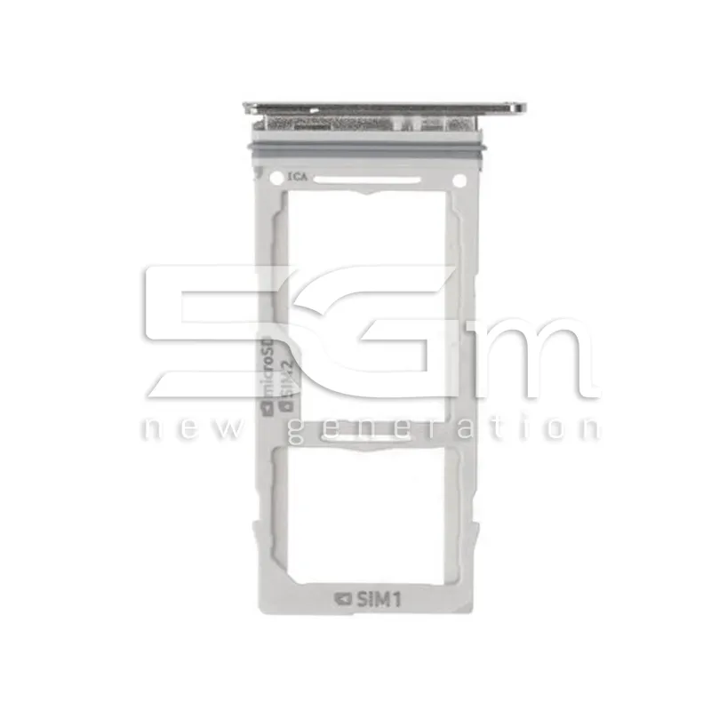 Support Dual Sim Card + Micro SD Prism White Samsung SM-G975