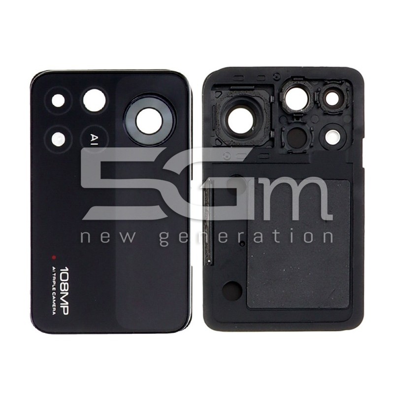 Rear Camera Lens + Frame Black Poco X4 Pro 5G