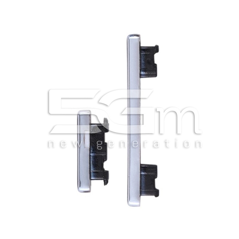 Power Button + Volume Silver Xiaomi Redmi Note 8