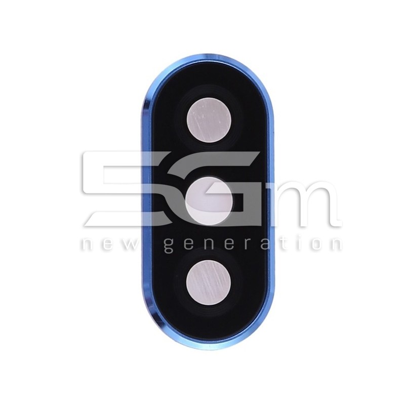 Rear Camera Lens + Frame Blue Xiaomi Redmi Note 6 Pro