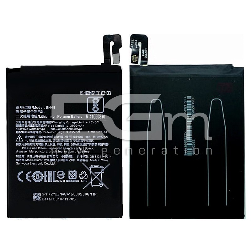 Battery BN48 4000mAh Xiaomi Redmi Note 6 Pro No Logo