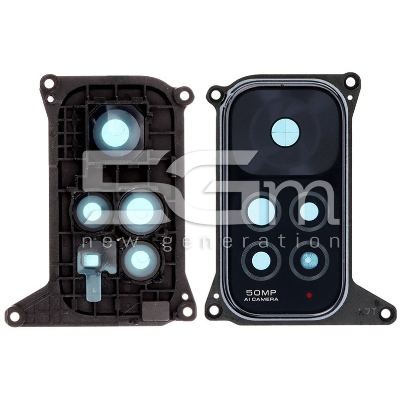 Rear Camera Lens + Frame Black Xiaomi Redmi Note 11 4G