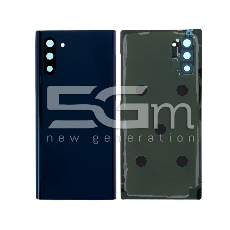 Rear Cover Black + Camera Lens Samsung SM-N970 Note 10 No Logo