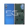 Retro Cover Blu + Vetrino Camera Samsung SM-N970 Note 10 No Logo