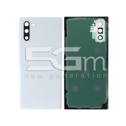 Retro Cover Aura White + Vetrino Camera Samsung SM-N970 Note 10 No Logo