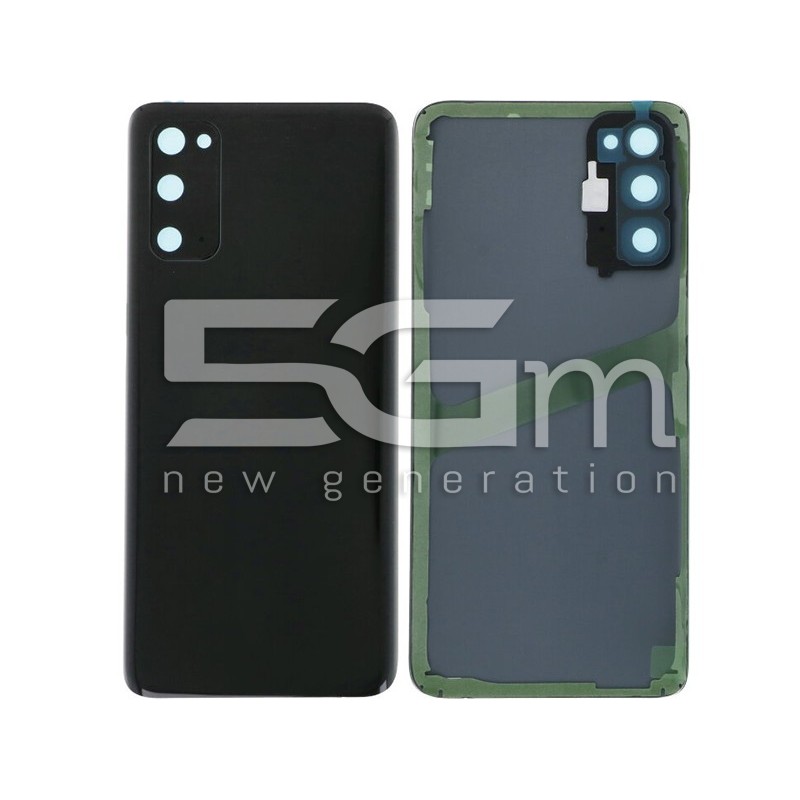 Rear Cover Black + Camera Lens Samsung SM-G980 S20 No Logo