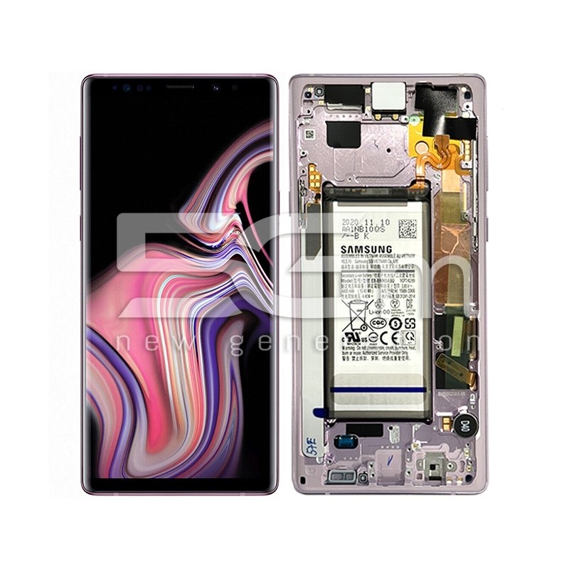 Display Touch + Frame Purple Samsung SM-N960F Note 9 Ori