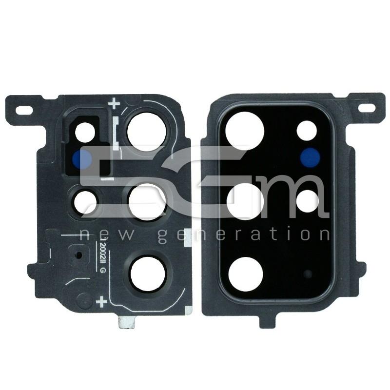 Rear Camera Lens + Frame Black Samsung SM-G985 - G986 S20+