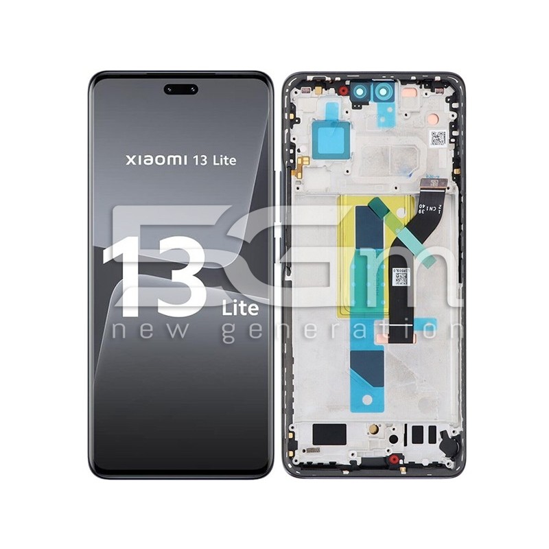 Display Touch + Frame Black Xiaomi 13 Lite (PULLED)