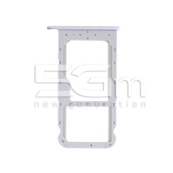 Supporto Sim Card + Micro SD Bianco Honor 9 Lite