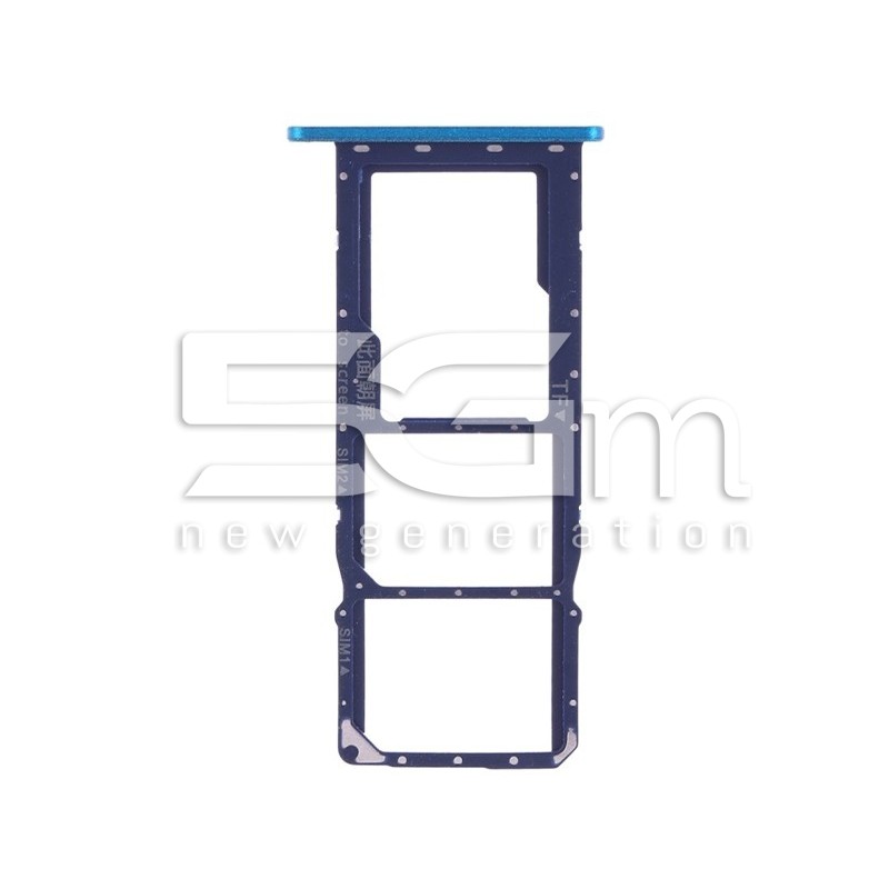 Sim Card + Micro SD Tray Blue Huawei Y7 2019