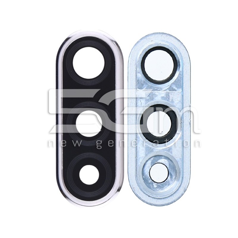 Rear Camera Lens 48MP + Frame Silver Huawei P30 Lite