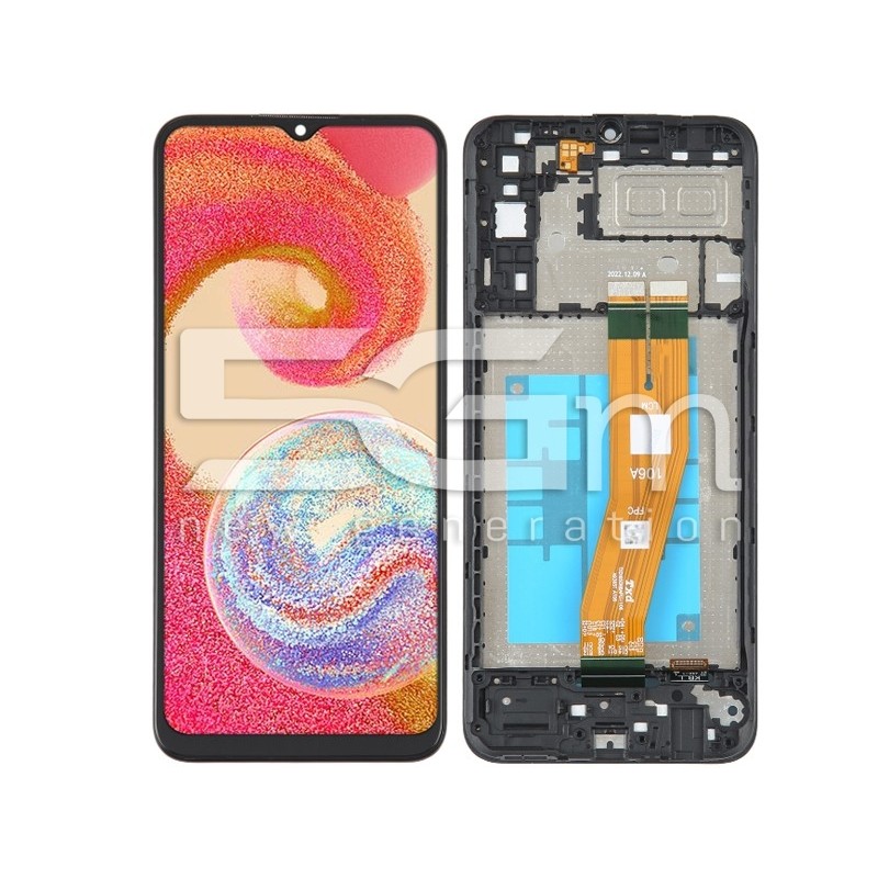 Display Touch + Frame Black Samsung SM-A042 A04e (IPS)