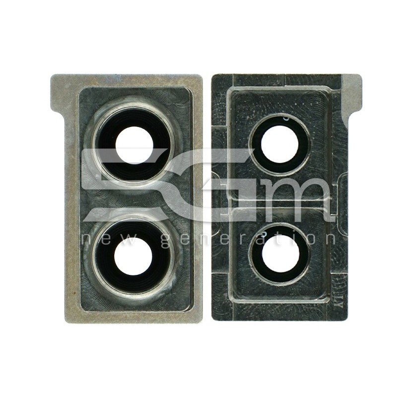 Rear Camera Lens + Frame Silver Huawei Mate 10