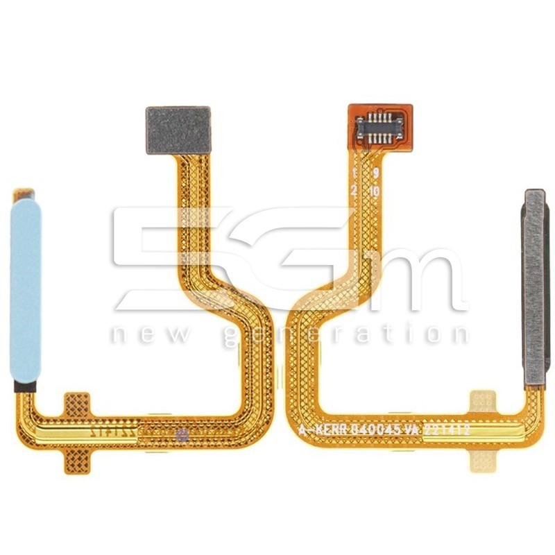 Fingerprint Flex Cable Frosted Blue Moto G62 5G