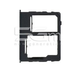 Dual Sim Card Tray Awesome Black Samsung SM-A32 A326