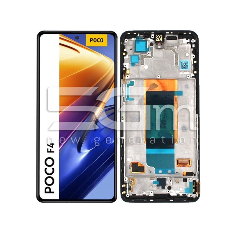 Ecra Tactil + Chassi Preto Xiaomi Poco F4 Ori