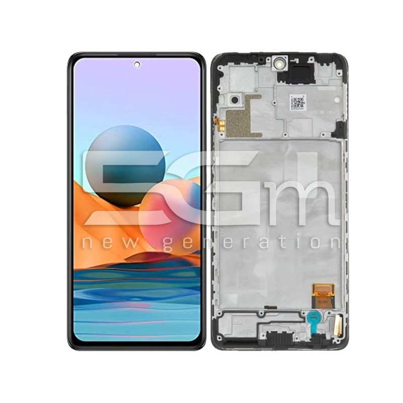 Ecra Tactil + Chassi Preto Xiaomi Redmi Note 10 Pro Ori