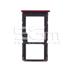 Sim Card + Micro SD Tray Red Xiaomi Redmi Note 7