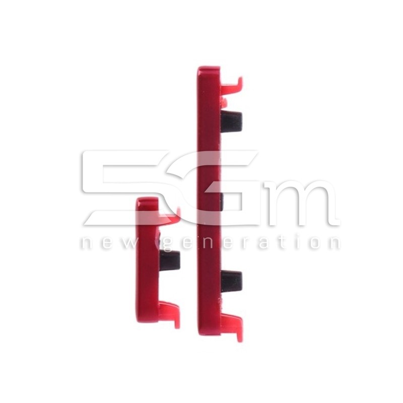 Power Button + Volume Keys Red Xiaomi Redmi Note 7