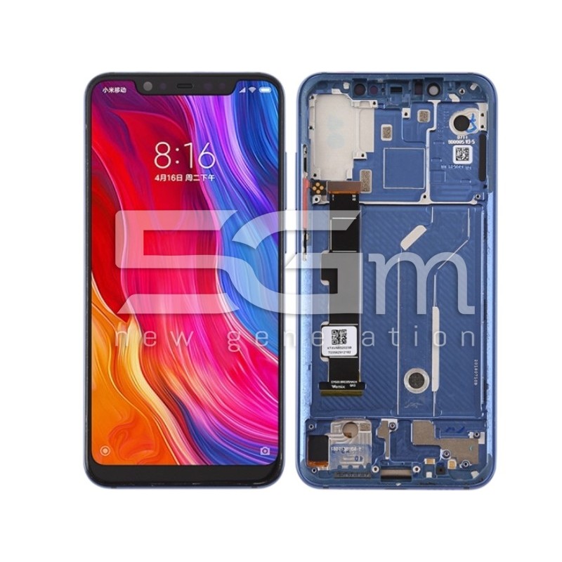 Display Touch + Frame Blue Xiaomi Mi 8 (OLED)