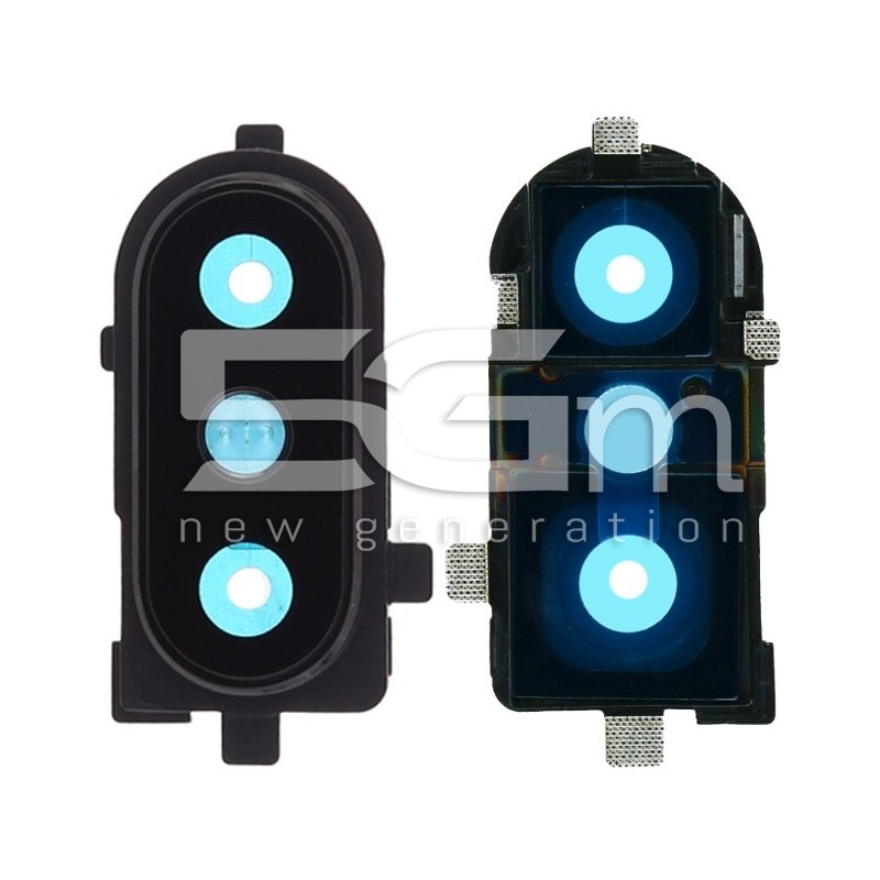 Rear Camera Lens + Frame Black Xiaomi Mi 8