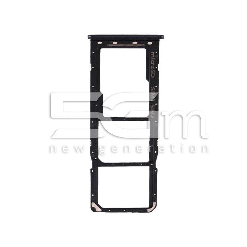 Sim Card + Micro SD Tray Black Samsung SM-A505 A50