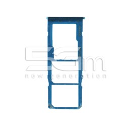 Sim Card + Micro SD Tray Blue Samsung SM-A505 A50