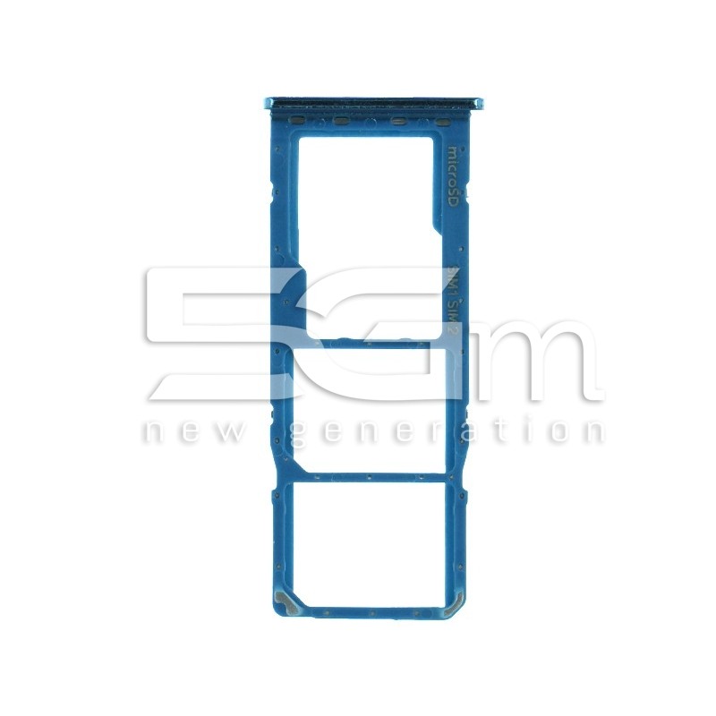 Sim Card + Micro SD Tray Blue Samsung SM-A505 A50