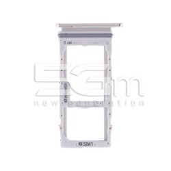 Dual Sim Card + Micro SD Tray White Samsung SM-G980 S20