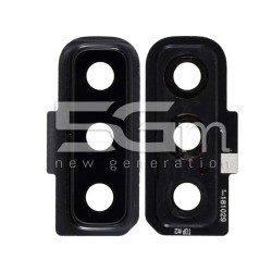 Rear Camera Lens + Frame Black Samsung SM-A750 A7 2018