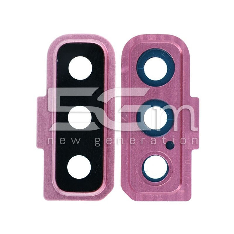 Rear Camera Lens + Frame Pink Samsung SM-A750 A7 2018
