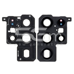 Vetrino Camera Posteriore + Frame Nero Samsung SM-S908 S22 Ultra