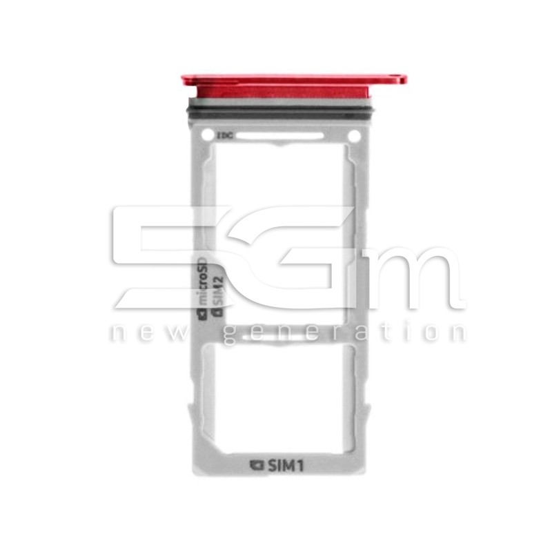 Dual Sim Card + Micro SD Cardinal Red Samsung SM-G975 S10 Plus Ori
