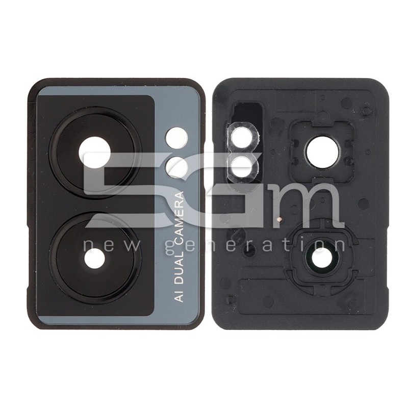 Rear Camera Lens + Frame Black OnePlus Nord N300