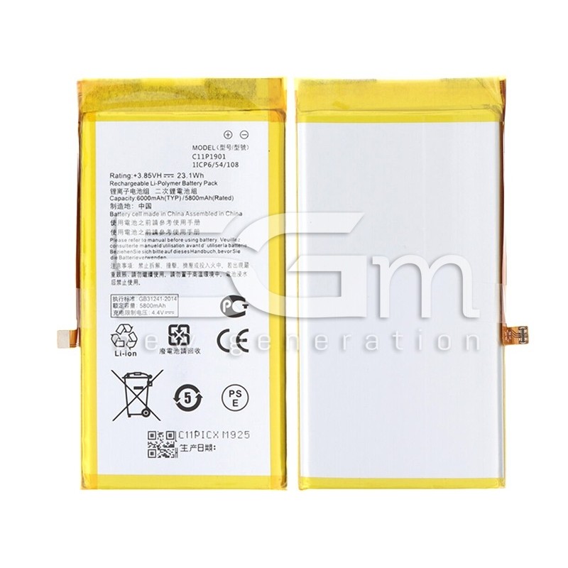 Bateria C11P1901 6000 mAh Asus Zenfone ZS660KL Phone 2 No Logo