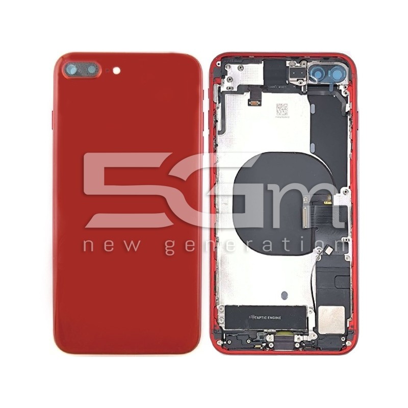 Rear Cover Red Full Parts iPhone 8 Plus No Logo