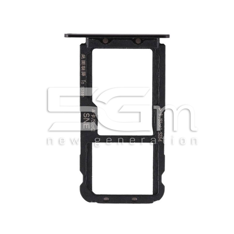 Sim Card + Micro SD Tray Black Huawei Mate 20 Lite