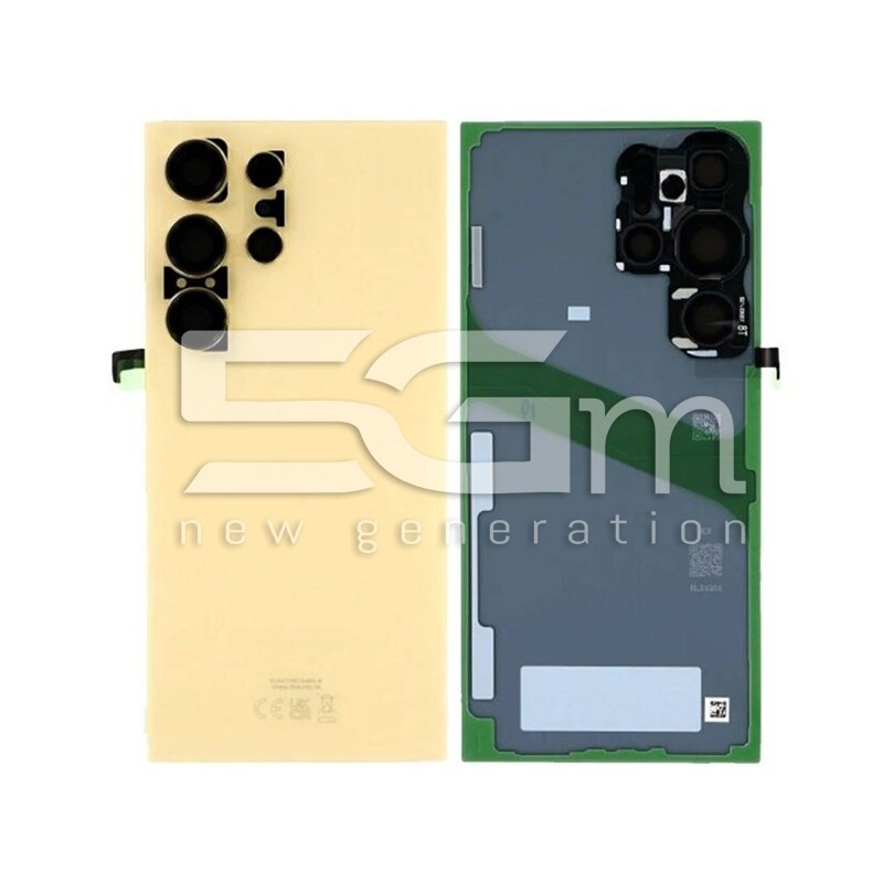 Retro Cover Titanium Yellow Samsung SM-S928 S24 Ultra 5G Ori