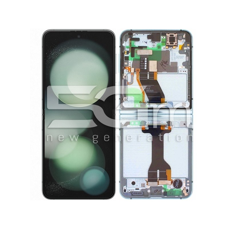 Display Touch + Frame Mint Samsung SM-F731 Flip 5 Ori