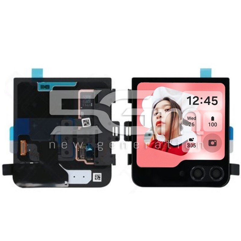 Front LCD Black Samsung SM-F731 Flip 5 Ori