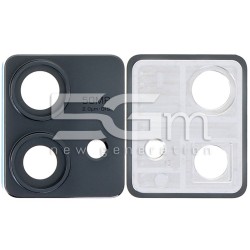 Rear Camera Lens + Frame Black Moto Edge 40 Neo