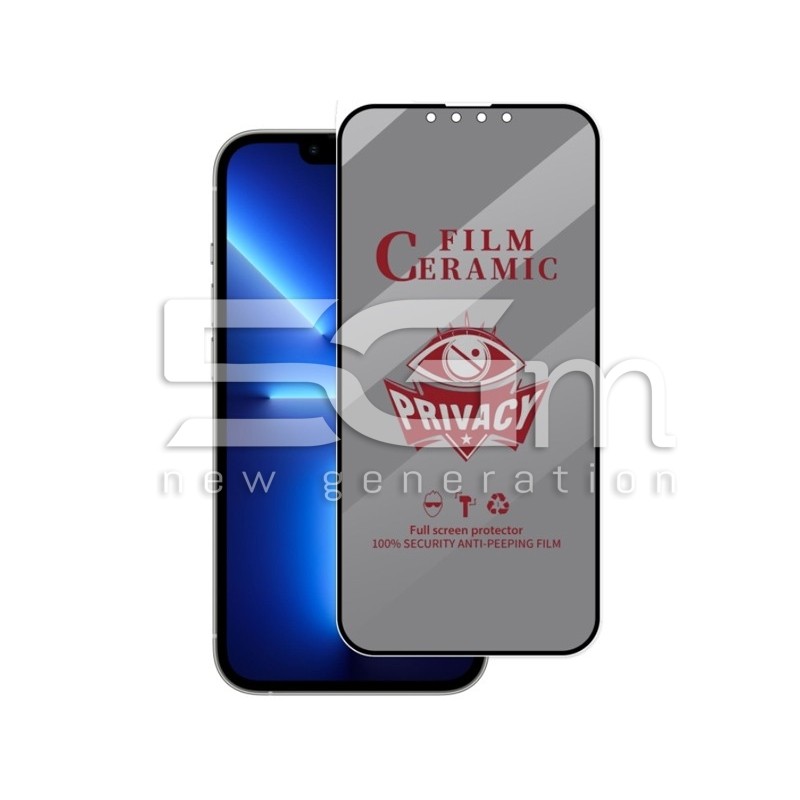 Tempered Ceramic Privacy iPhone 13 - 13 Pro - 14
