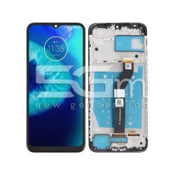 Display Touch + Frame Black Moto G8 Power Lite (IPS)