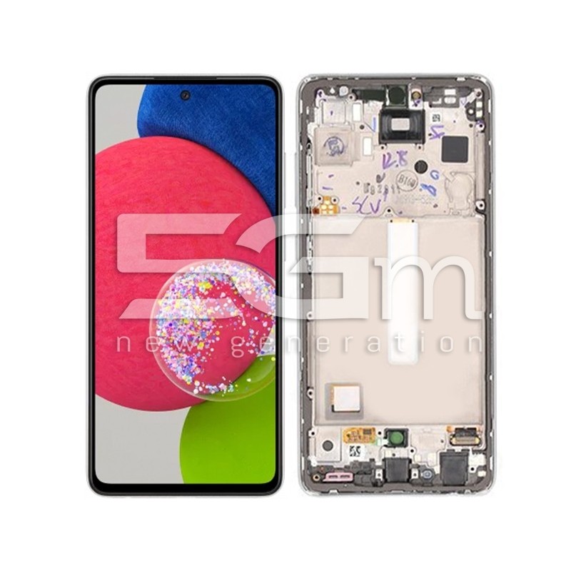 Ecra Tatil + Chassi White Samsung SM-A528 A52s Ori