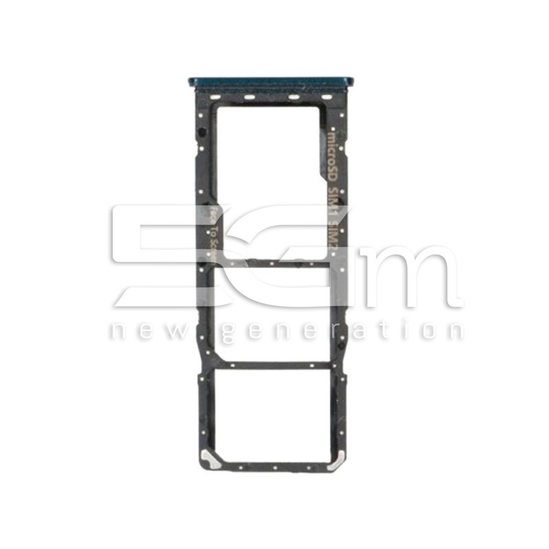 Sim Card + Micro SD Tray Opal Black Samsung SM-M307 M30s