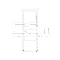 Supporto Sim Card + Micro SD Pearl White Samsung SM-M307 M30s