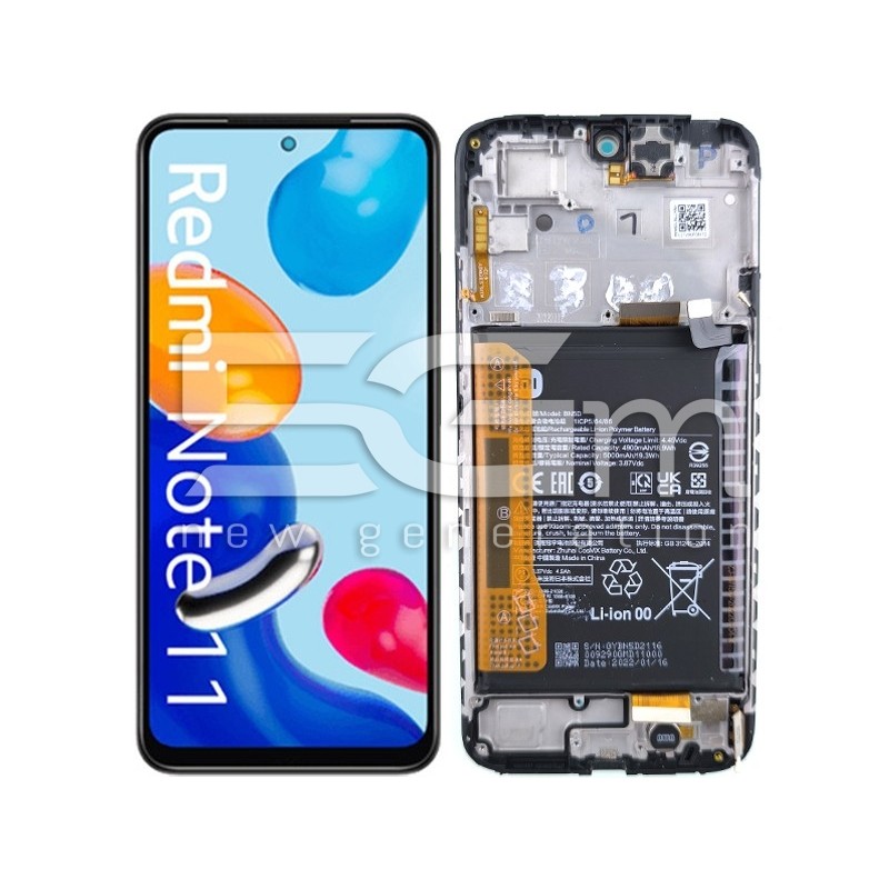 Display Touch + Frame Nero Xiaomi Redmi Note 11 4G (PULLED)