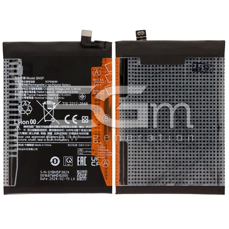 Batteria BN5P 5000mAh Xiaomi Redmi Note 13 5G No Logo